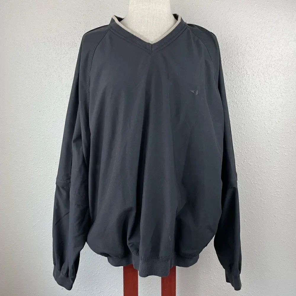 Grand Slam Golf Men's V-Neck Pullover Windbreaker XL EUC